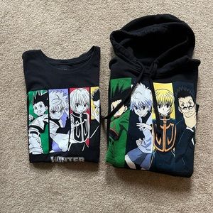 Hunter X Hunter tee and sweatshirt